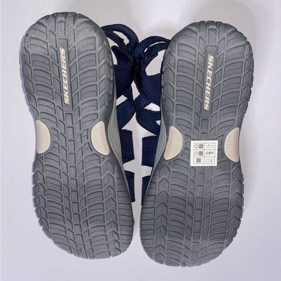 Skechers Luxe Women’s Navy Foam Sandals 11 Length - Picture 10 of 14